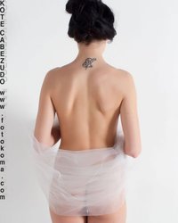 Шикарная брюнетка с прозрачной шалью 21 фотография